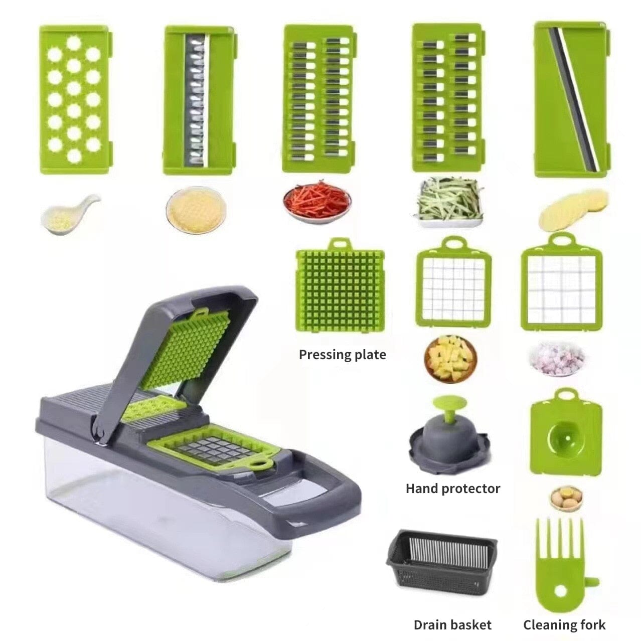 MandoSlicer™ | Mandoline 12 en 1 | Cuisine - Accessoires cuisine