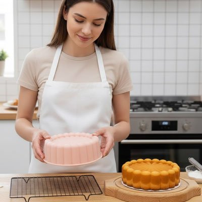 Moule à gâteau silicone démoulé