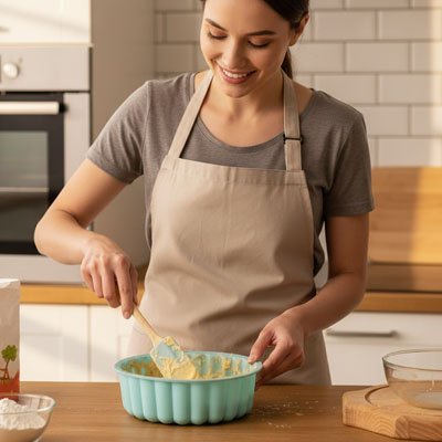 Moule à gâteau silicone femme prépare gateau  