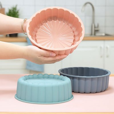 Moule à gâteau silicone trio couleur