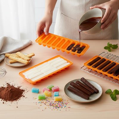 Moule silicone orange bonbons