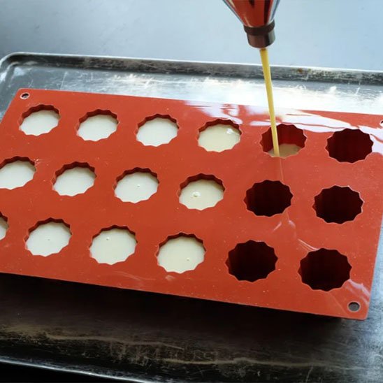 Moules en silicone​ gateau vanille