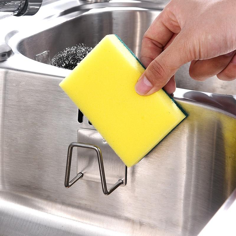 SpongeHolder™ - Égouttoir auto - adhésif en acier | Cuisine - Accessoires cuisine